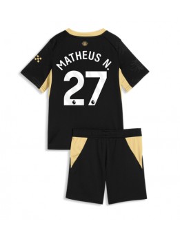 Otroški Nogometna dresi replika Manchester City Matheus Nunes #27 Gostujoči 2026-27 Kratek rokav (+ hlače)